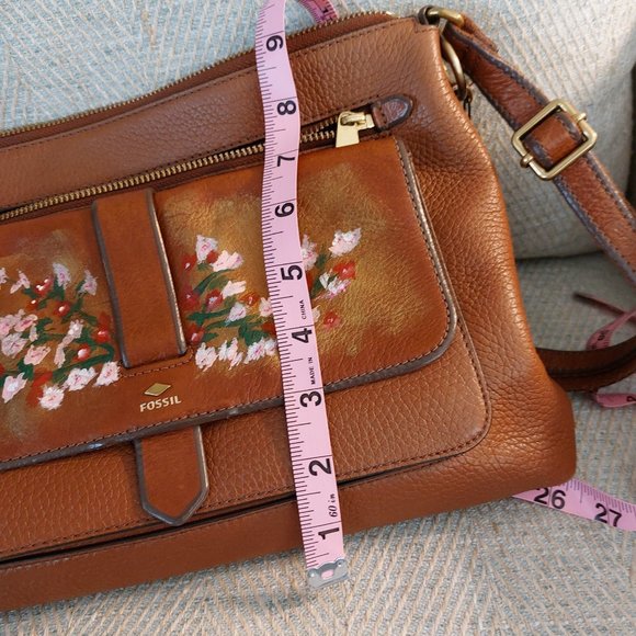 Leather Painted Fossil Purse - Picture 10 of 13